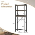 thumbnail image 3 of Giantex Over The Toilet Storage Rack, 3-Tier Bathroom Space Saver Organizer, Easy Assembly, Grey, 3 of 9