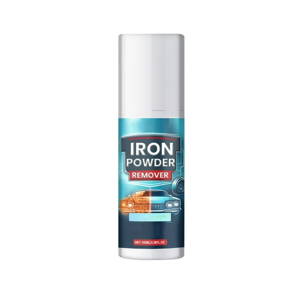 Iron Powder Rust Remover Spray, Multi-Function Automotive Rust & Stain Cleaner for Wheels & Metal Surfaces, 3.38 FL OZ
