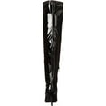 thumbnail image 4 of Jessica Simpson Over the Knee Boot Abrine Black Patent Side Pointed Toe Boots (Black, 6.5), 4 of 7