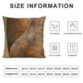 thumbnail image 5 of YINGXI  Throw Pillow Covers Case Brown Copper Old Rusty Metal High Resolution Orange Rustic Decorative Pillowcase Cushion Cover for Sofa Bedroom Car 24x24in, 5 of 5
