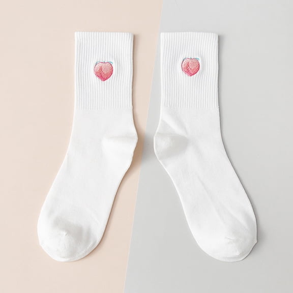 Certgust Socks for Women Under $10 Breathable Slouch Socks for Women Spring Summer Floral Print Trendy Simple Pack Casual Socks Nude Neutral Womens Socks