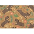 thumbnail image 4 of SKYSONIC Bathroom Rug Toiletry Mat Set, 2 pack Cartoon Dachshunds Print, Fluffy Plush Absorbent Bath Rugs Carpet for Bathroom Floor Toilet Tub and Shower,23.6"x15.7"+17.3"x13.4", 4 of 7