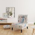 thumbnail image 2 of Designart "Pink Suprematism Ethereal composition" Chaise d'Appoint Abstraite Rose - Fauteuil Moderne pour Chambre, 2 of 7