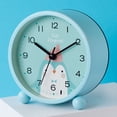 thumbnail image 1 of Despertador, Reloj Redondo Lindo y silencioso con luz LED para niños y niñas, Estable para Oficina en casa, Despertador Creativo para cabecera, Mini Reloj Silencioso, 1 of 5