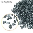 thumbnail image 3 of Uxcell 20g Crushed Glass Chips, 2-4mm Irregular Metallic Chunky Sequins Glass Stone Mineral Blue, 3 of 5