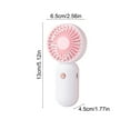 thumbnail image 3 of ChicYu Pocket Handheld Fan,Slim Foldable Travel Fan with Fast Charge,Heads for Commuting Silent Coolings Portable Fan Pink, 3 of 5