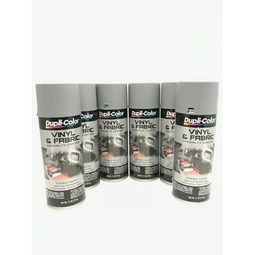 Duplicolor HVP109 - 6 Pack Vinyl & Fabric Spray Paint Medium Gray - 11 oz