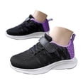 thumbnail image 3 of Quealent Toddler/Little Kid Boys Girls Shoes Running Sports Sneakers Purple for Size 2.5, 3 of 9
