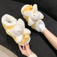 thumbnail image 6 of Women Plush Fruit Slippers Cute Banana Kawaii Fuzzy Indoor Winter Bedroom Shoes, 6 of 6