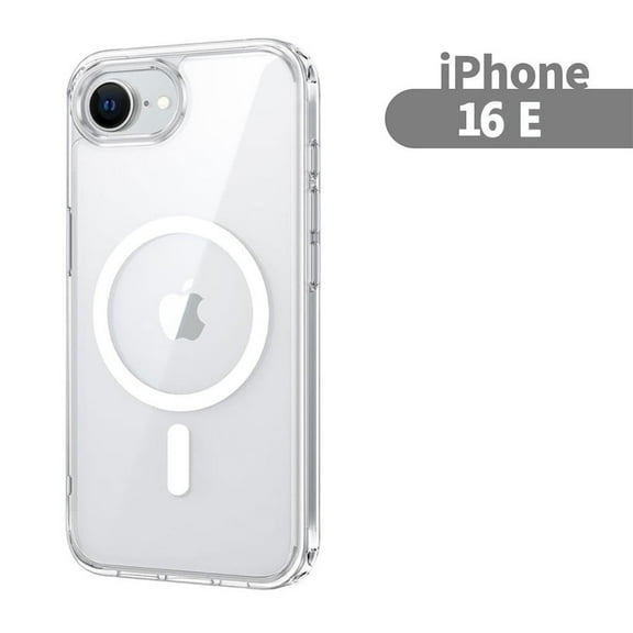 AYAMAYA for iPhone 16E Case, Compatible with Magsafe, Crystal Clear Magnetic Shockproof Cover for iPhone 16E