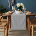 thumbnail image 2 of Gray Striped Table Runner - 72 Inch Long, Kitchen Dining Table Runner Dresser Scarves, Modern Minimalist Vertical Stripes Lines Farmhouse Decor for Coffee Tables Wedding Party Banquet, 2 of 8