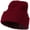Maroon, variant on 12 Inch Long Knitted Beanie - Dark Green OSFM