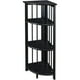 thumbnail image 4 of Librería Casual Home de 4 niveles, esquina, plegable, negra, 4 of 9