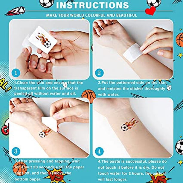 20 Tatuajes Temporales De Fútbol Que Brillan En Oscuridad – Pegatinas Fluorescentes Para Fiestas, Piñatas Y Regalos Infantiles