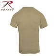 thumbnail image 3 of Rothco Solid Color T-Shirt with Cotton / Polyester Blend,Khaki, 3 of 3