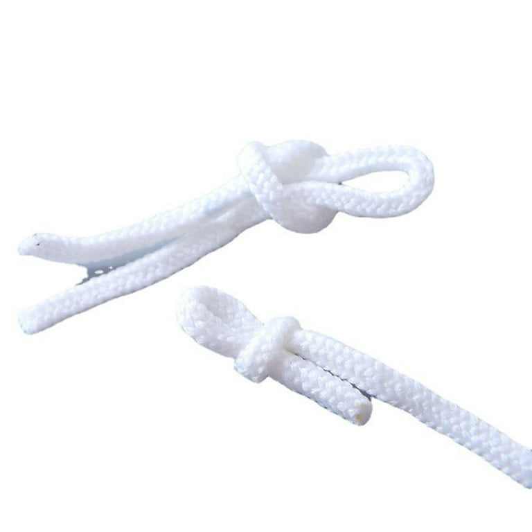 ZEONHAK 1/4 Inch Cotton Rope, Clothesline Rope Cord, 328 Ft All Purpose Braided  Cotton Rope, Off-White 