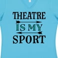 thumbnail image 4 of Inktastic Theatre is My Sport Drama Acting Women's V-Neck T-Shirt, 4 of 5
