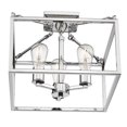 thumbnail image 4 of Golden Lighting 2072-SF CH Wesson Lumière de Plafond Semi-Encastrée, Chrome, 4 of 6