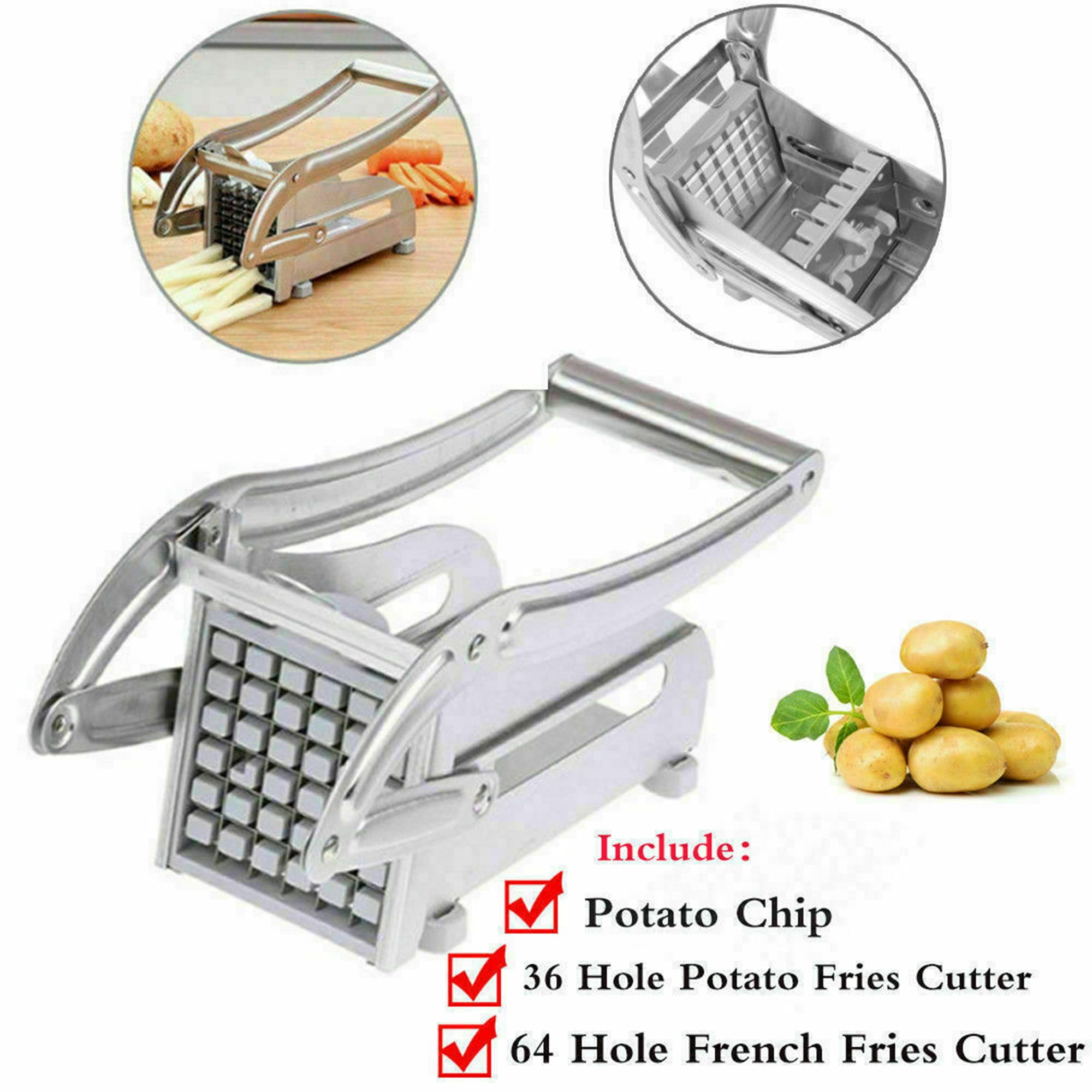 VEVOR 3/8 in. Blade Silver Commercial French Fry Cutter Commercial Onion  Slicer Wall-mounted Potato Fry Cutter SDQTJ38YCGBGDST01V0 - The Home Depot