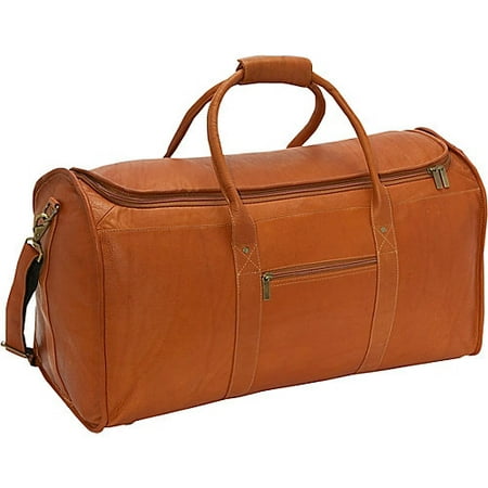 Extra Large Duffel Bag w U-Zip Section & Removable Strap (Tan) - www.lvspeedy30.com