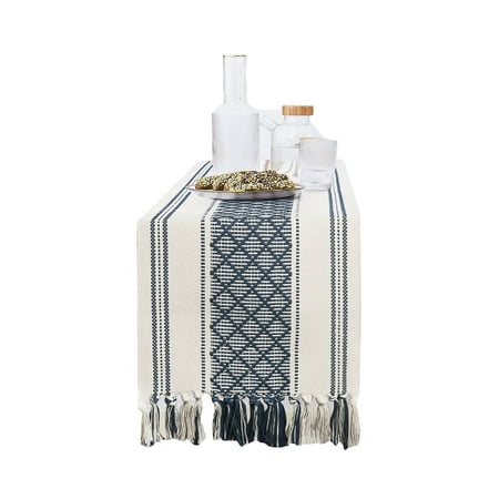 

Hapeisy Burlap Table Runner Farmhouse Style Boho Table Runner Modern Farmhouse Decor，for Wedding Bridal Shower Party Kitchen Dining Table Decor