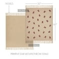 thumbnail image 2 of VHC Brands Gable Primitive Star Woven Throw 50x60, 2 of 5