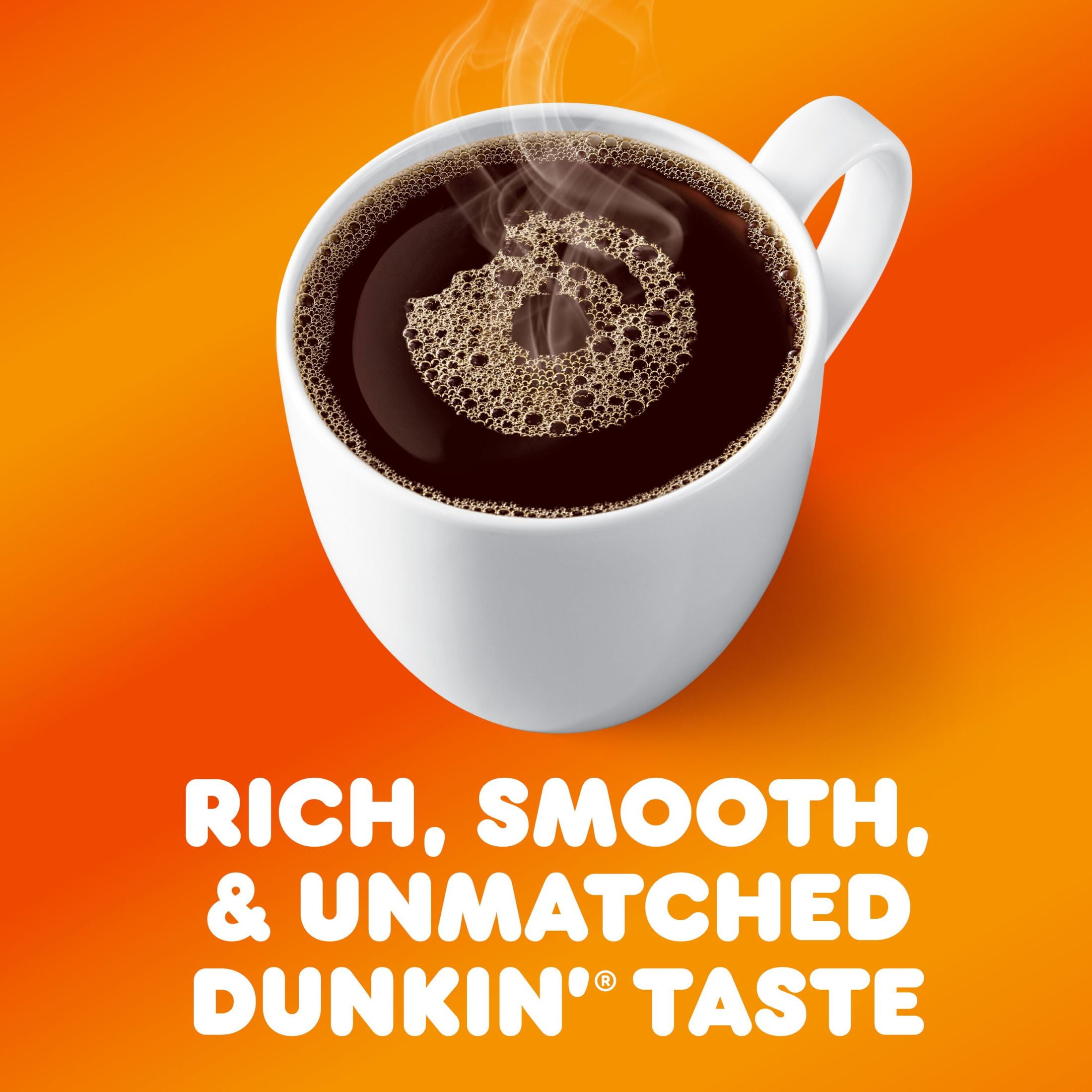 (6 pack) Dunkin’ Decaf Medium Roast Ground Coffee, 18 oz Bag