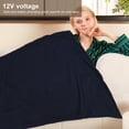 thumbnail image 3 of Soft Cotton Electric Blanket, 12V Heating Throw Blanket for Home Office, Suitable for Keeping Warm Anywhere, 3 of 7