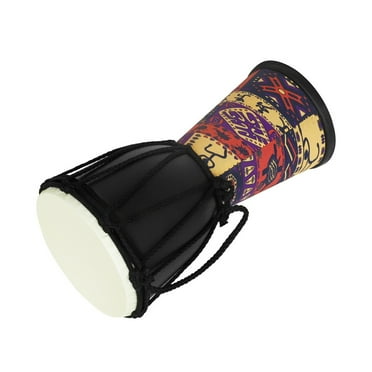 HGYCPP African Hand Drum Goat Skin 4 Inch Professional African Djembe Drum Folk Hand Drums Bongos Good Sound Musical Instrument