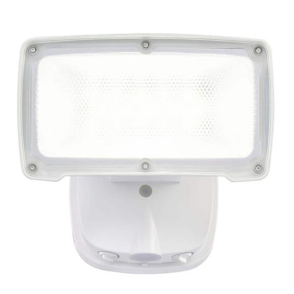26-Watt 2500 Lumen White Dusk to Dawn Control 1 Head Outdoor LED Security Flood Light (1-Pack)