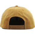 thumbnail image 3 of Solid Cotton Snapback Flat Brim Baseball Cap Adjustable Classic 6 Panel Hat, 3 of 3