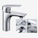 thumbnail image 1 of Grifo de baño, grifo de lavabo cromado, silueta elegante, latón resistente, 1 of 5