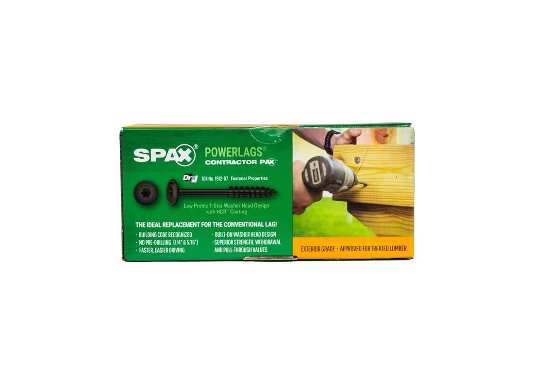 1/4X5 WH PWRLAG SCREW