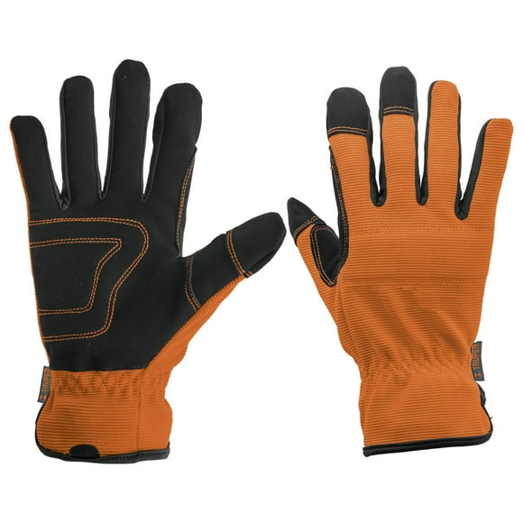 Guantes Para Mecánico Truper GU-615 Negro con naranja