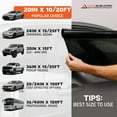 thumbnail image 5 of MotoShield Pro Nano Carbon Window Tint - 30" in x 15' ft Roll + Lifetime Warranty, 5 of 11