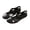 Black, variant on Womens Woven Strap Beaded Sandal , Boho Floral Sandals Braided StrapSandals ,Accents for Summer Beach and Casual Daily Wear, Comfortable Cushioned Insole