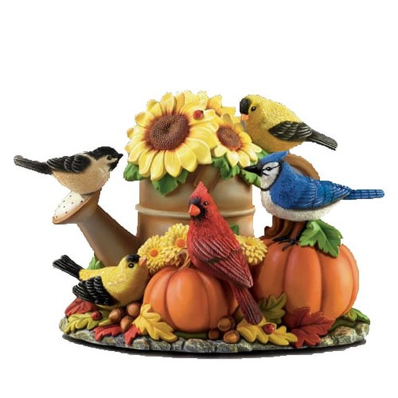 The Bradford Exchange Autumn's Aria Figurine Decoration Bird Nature s Songbook Sculpture  4 1/3-inches