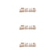 thumbnail image 2 of Decoración de tren de Navidad Wosthever 3Conjunto madera Blanco, 2 of 6