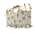 thumbnail image 2 of Oven Skirts Curtain, Handmade Farmhouse Oven Curtain for Stove,Lace Trim Stove Curtain with Ribbon Ties,Oven Skirt Cover for Kitchen Stove Door Decor,30.7x21.65in, 2 of 8