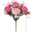 thumbnail image 2 of Flores artificiales, plantas, arreglos florales de seda, ramos de boda, decoraciones Rosa durazno, 2 of 9