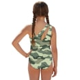 thumbnail image 2 of Tutolipy Camouflage Design Girls One Piece Swimsuit with Mesh Cover Up for Swimwear Beach, Adjustable Spaghetti Straps Mesh Cover Ups Girls One Piece Swimsuits 7-8 Years Old, 2 of 10