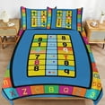 thumbnail image 3 of Colorful Board Game Design Duvet Cover Set Themed Multicolor Polyester Bedding Set for Bedroom Decoration, 3 of 6