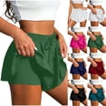 thumbnail image 6 of Inleife Fashion Women Casual Shorts Casual Solid Color Pleats Pocket Beach Shorts Beach Swim Trunks, 6 of 6