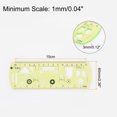 thumbnail image 2 of Unique Bargains 3pcs Unbreakable Flexible Rulers 15cm/6' Double Scale Shatterproof Folding Plastic Ruler, Light Green, 2 of 6