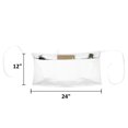 thumbnail image 3 of DALIX 24" Medium Kitchen Restaurant Waist Aprons (3 Pockets) in White, 3 of 4