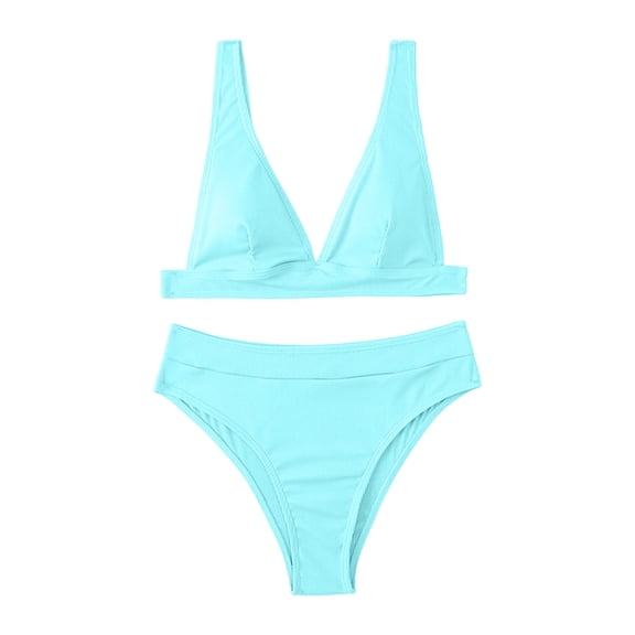 Sngxgn Womens Scoop Neck Cut Out Front High Cut Swimsuit(BU3,S)