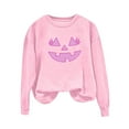 thumbnail image 5 of Ounisa Halloween Women's Pullover Thanksgiving Sweatshirt Horrible Smile Printed Crew Neck Blouse Long Sleeve Tops with Pocket, 5 of 5