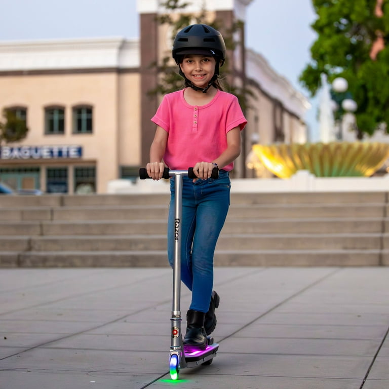 Razor Color Rave Electric Scooter - Colorful Light-Up Deck, up to 7.5 mph, for Child Ages 6+