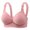 Light Pink, variant on Bras For Women Plus Size Sports Bras Bras For Women No Underwire Plus Size Lace Push Up Bra Full Coverage Wireless Comfort Bralettes Longline Everyday Bra (Light Pink,B)