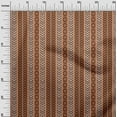 thumbnail image 3 of oneOone Viscose Jersey Brown Fabric Geometric Sewing Material Print Fabric By The Yard 60 Inch Wide, 3 of 4